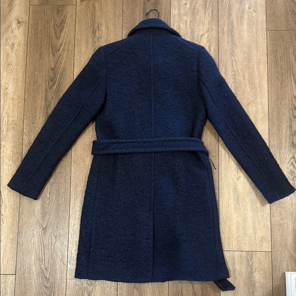 Express Navy Trench Coat - Picture 3 of 5